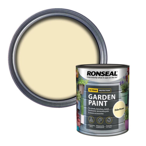 Ronseal Ronseal 37403 Garden Paint Elderflower 750ml 1