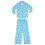 (Large, Blue) Toy Story Cloud Wallpaper Pajama Set 1