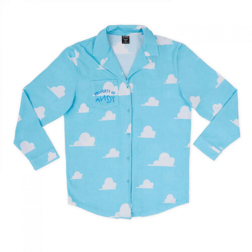 (Medium, Blue) Toy Story Cloud Wallpaper Pajama Set 1