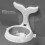 3Pcs Whale Shape Wall Mount Ashtray Waterproof Plastic Holder 7