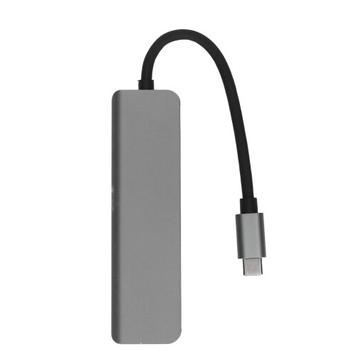 Hub 5-in-1 Type-C Grigio, HDMI 4K, USB 3.0 e Support PD 1