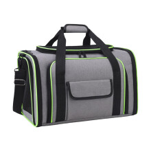 Comfortable Travel Pet Carrier Bag for Cats and Dogs, Large Folding Ventilated Design with Adjustable Shoulder Strap