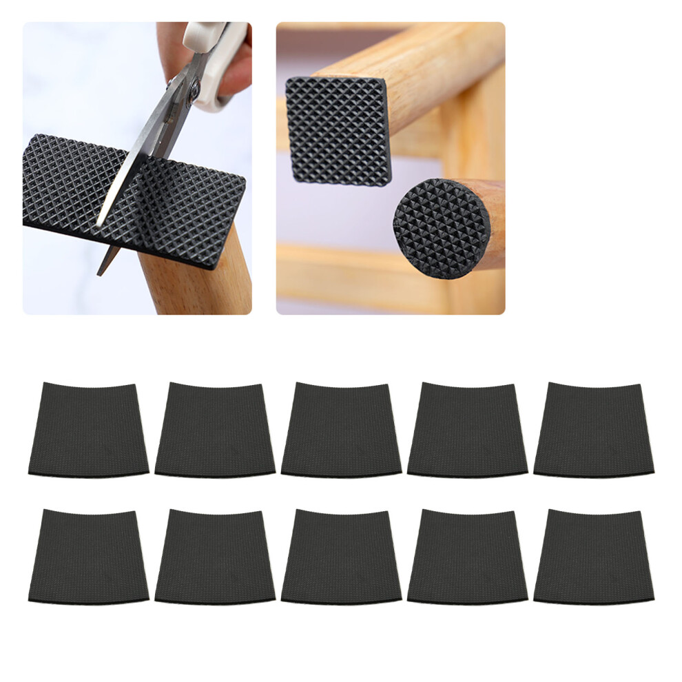 10pcs EVA Chair Leg Pads, Noise Reduction, Shock Absorption & Anti-Slip