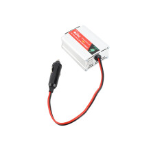 300W Car Power Inverter 12V to 220V, Silver, Compact 85mm