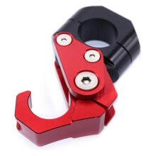Helmet Hook for Click 150 125 Motorcycle - Red Luggage Carrier Cargo Bag Holder for Helmet Storage and Transport