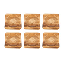 Holz-Juwelier-Display-Stand-Set mit 6 Stück für Halsketten und Ohrringe