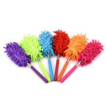Telescoping Microfiber Duster with Bendable Washable Head and Extendable Stainless Steel Handle