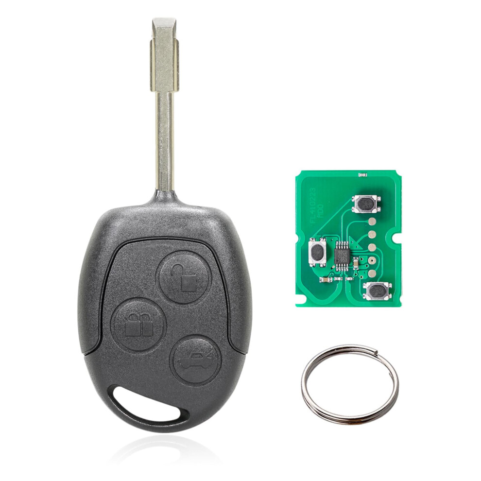 3 Button Car Key Remote Control For Ford Mondeo Focus Fiesta Ka (433Mhz 4D60 Chip) (4D60) 9426802474817