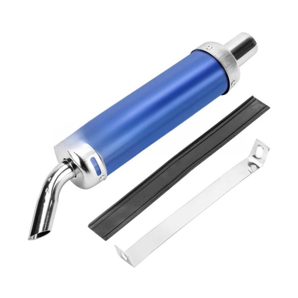Silencer Exhaust Universal 28 Mm Exhaust Muffler Motorcycle Exhaust Pipe Muffler Motorcycle Exhaust Can Silencer Pipe Tuning Silencer Blue 9426802474602