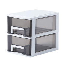 A5 Plastic Expanding File Organizer With Transparent Drawers White 6.69 x 9.44 x 7.87 In Office And Home Use