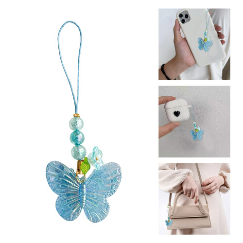 Sangle de téléphone portable avec pendentif fleur et-Rose 2