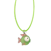 Geometrie-Clownfisch-Anhänger, passende Schlüsselbeinkette,-6
