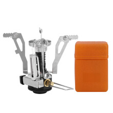 Réchaud de camping portable Nature's Nourishment, compagnon de cuisine en plein air, construction en alliage d'aluminium, réchaud de randonnée