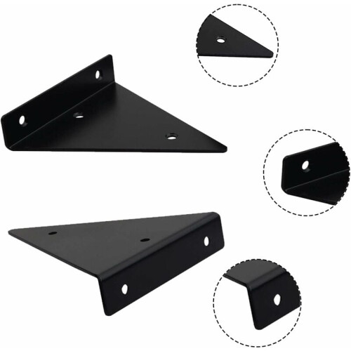 Heavy Duty Shelf Brackets, Space-saving Design Optimizes Storage Solutions, Triangle Design For Maximum Stability, Corrosion Resistant And Wide 2