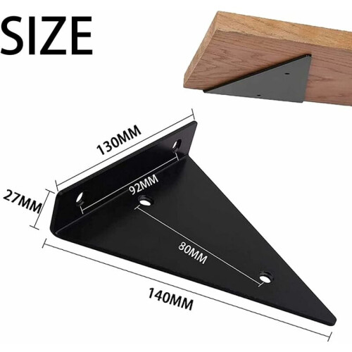 Heavy Duty Shelf Brackets, Space-saving Design Optimizes Storage Solutions, Triangle Design For Maximum Stability, Corrosion Resistant And Wide 1