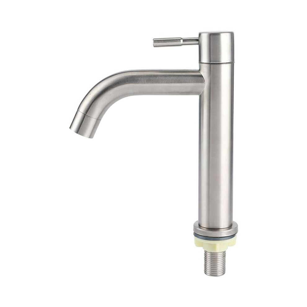 Efficient Stainless Steel Faucet, Designed For Single Cold Water Applications, Featuring Brushed Surface Treatment & Detachable Bubbler For Sinks, 9004841660813