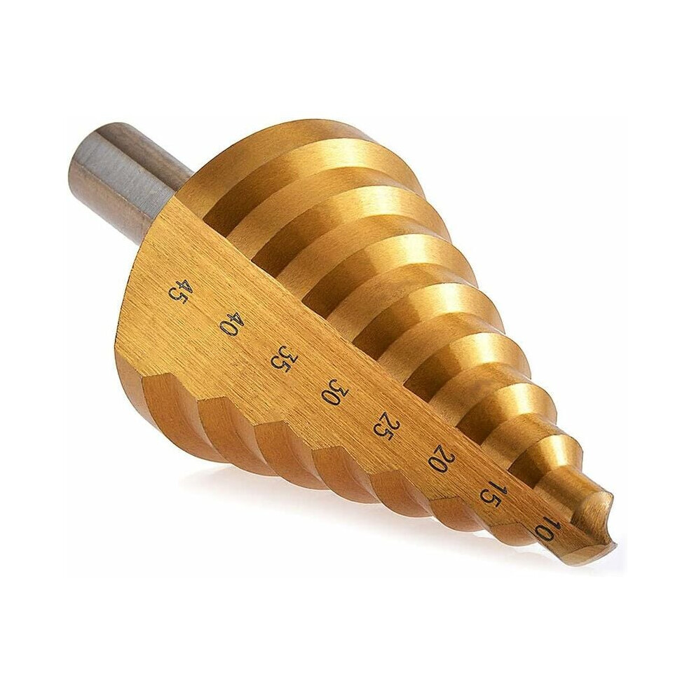 Larger Size To Accommodate Broader Drilling Needs, One Bit For All Ensuring Convenience With Titanium Nitride Coated Unibit, 10 To 45 Mm 9173940355828