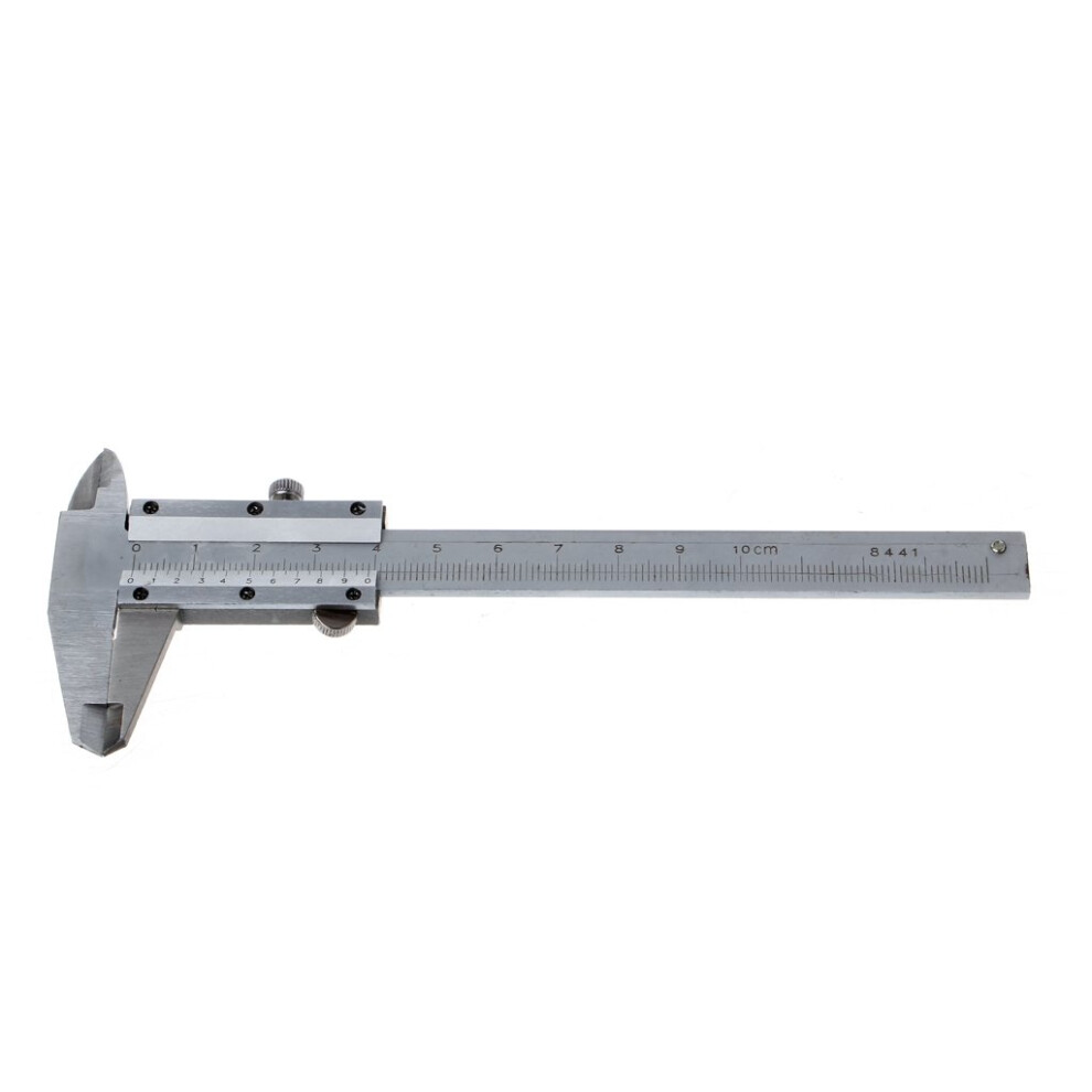 Vernier Caliper 0100Mm Gauge Pouch Stainless Steel Metric Machinist 9426802475654