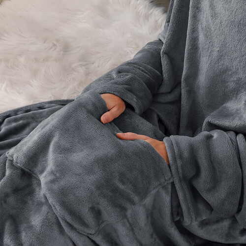 Cozy Giant Hoodie, Φορητή Κουβέρτα με Σχεδιασμό και Αποθήκευση στην Μπροστινή Τσέπη, 2