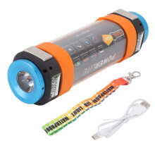 Compañero del aventurero al aire libre: Linterna recargable para acampar, iluminación de emergencia para exteriores, luz plegable e impermeable con