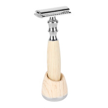 Aparelho de barbear de segurança com design ecológico e clássico alemão para uma experiência de barbear precisa, suporte de lâmina antiferrugem