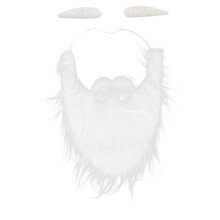 Costume Accessories For Festive Celebrations, Realistic Appearance White Gnome Beards, Soft Comfortable Wear With Elastic Band For Easy Adjustment