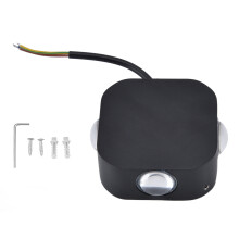 Moderne LED-wandlamp met behuizing van aluminiumlegering, waterdicht en decoratief ontwerp voor diverse toepassingen.