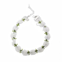 Strik Gothic Kronkelende Chiffon O-Stijl Choker Ketting Vintage