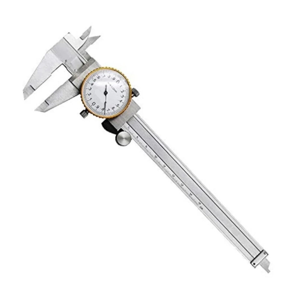 Dial Calipers 0.02 Mm Stainless Steel Vernier Calipers Gold 9426802476231