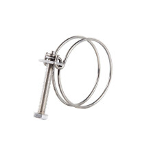Hose Clamp, Heavy Duty Double Wire, Adjustable Pipe Clamps 16100mm Ref: 8042