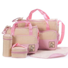 Maternity Sacks Set with Bottle Support and Diaper Storage - Pink, Adjustable Size, Soft Material, Versatile Style