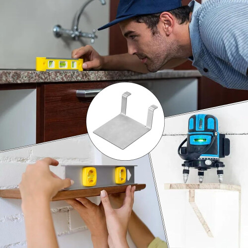 Pocket Leveling Tool Holder, Vertical Leveling Wall Joint Bracket  No Nails Small Balancing Calibrator 2