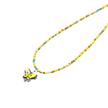 Korean Butterfly Pendant Necklace for Women Boho Bead Chain-2