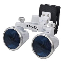 Clip-On Dentist Magnifier 3.5X with Spotlight Head Light for Dental Surgery Medical Loupe Surgical Operation Tool