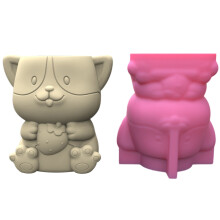 Puppy Succulent Flower Pot Mold Pen Holder Silicone Molds DIY