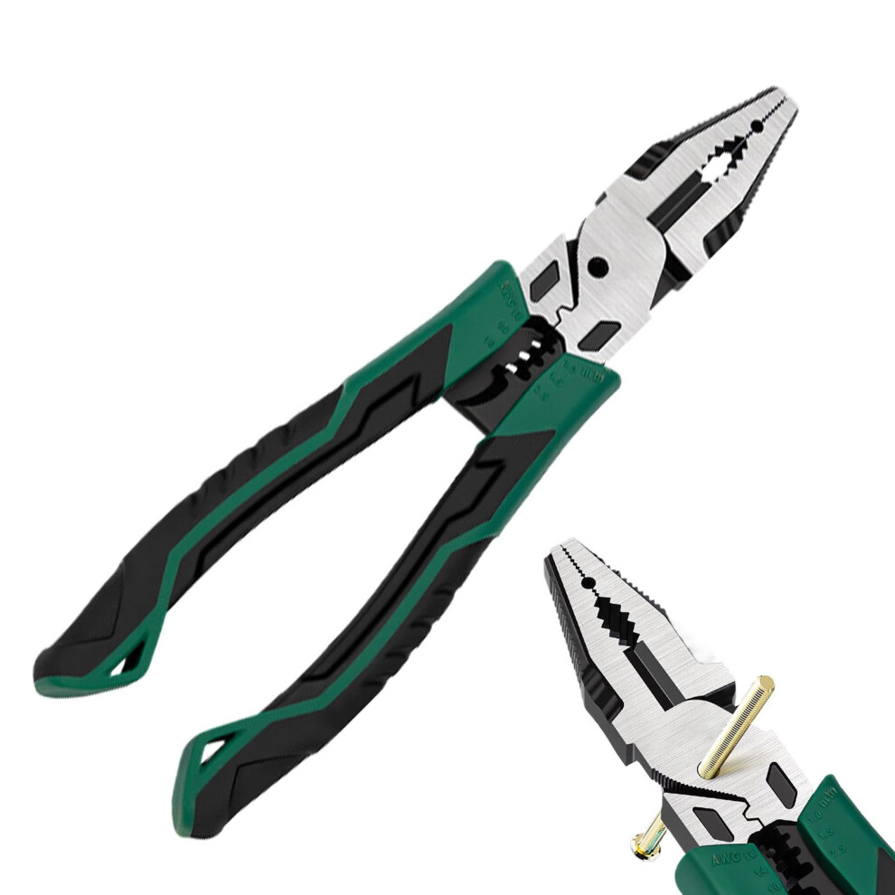 Electric Wire Pliers, Cable Electric Pliers Manual Wire Cutters, Eccentric Shaft Combination Pliers For Construction Projects And Home Use. 9382693692306