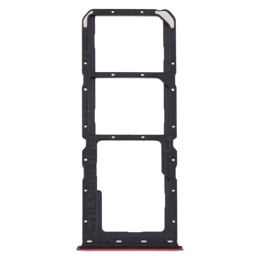 Zygx Attj Sim Card Tray Sim Card Tray Micro Sd Card Tray For Oppo A91/F15 Cph2001 Cph2021 Pcpm00 (Color: ) Red 9426802481266