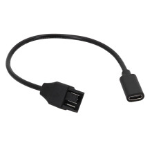 Type C To Fan Cable Computer PC Fan Power Extension Cable Adapter For 4Pin 3Pin Cooling Fan Accessories