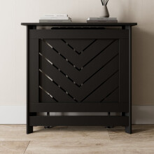 HEATSYNC® Radiator Cover Black Chevron Cabinet Small (W: 85cm / H: 81.5cm / D: 21cm)