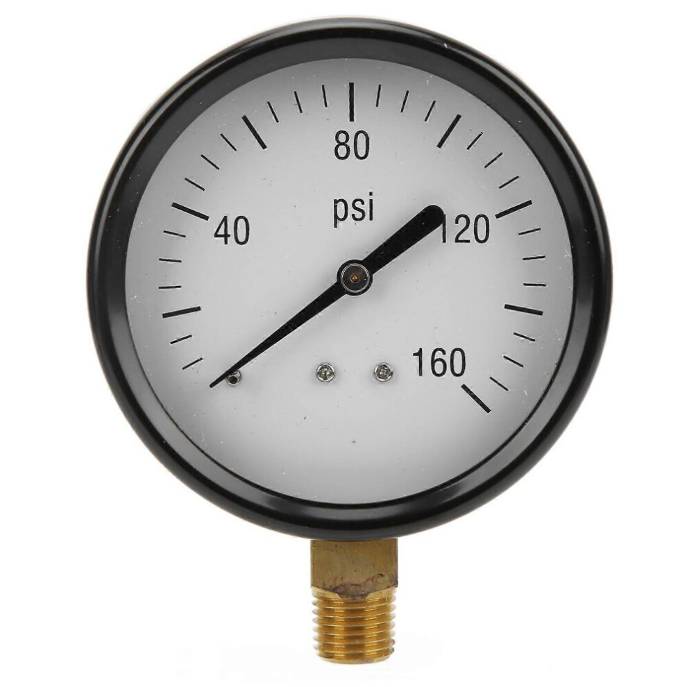 Y80 0?160Psi Circular Dial Radial Pressure Gauge With 1/4In Npt Brass Connector For Irrigation Pump 8472608254444