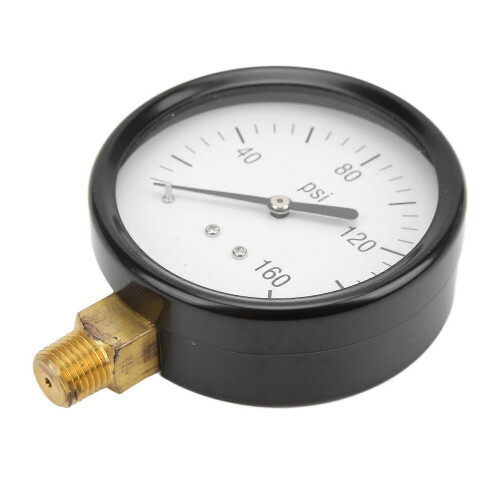 Y80 Κυκλικό Ακτινικό Μανόμετρο Πίεσης 0?160psi με Ορειχάλκινο Σύνδεσμο NPT 1/4in για Αν 1