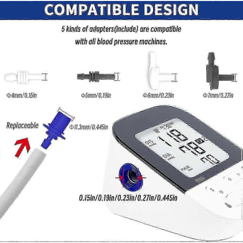 Braçadeira extragrande para monitor de pressão arterial Omron de 9 a 21 polegadas (22 a 53 cm), ajuste confortável. 1