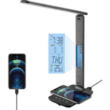 Schreibtischlampe, LED-Schreibtischlampe, Schreibtischlampe mit kabelloser Ladefunktion