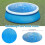 Runde Poolabdeckung, 1,5 m Durchmesser, blau, für Aufstellpools 5