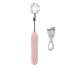 Batteriebetriebener, pinkfarbener elektrischer Handmixer – Handmilchaufschäumer mit drei verschiedenen Geschwindigkeitsstufen zum Backen zu