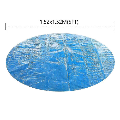 Runde Poolabdeckung, 1,5 m Durchmesser, blau, für Aufstellpools 2