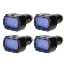 Stück Kfz-Voltmeter mit LED-Digitalanzeige zur Batteriespannungsüberwachung YEMAA