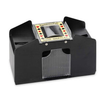Barajadora de cartas automática para salas de entretenimiento.