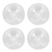 Transparent glas tekopsæt med dobbelt lag til hjemmet, 8 dele