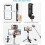 Bastão de selfie com tripé, bastão de selfie 3 em 1 com Bluetooth. 4